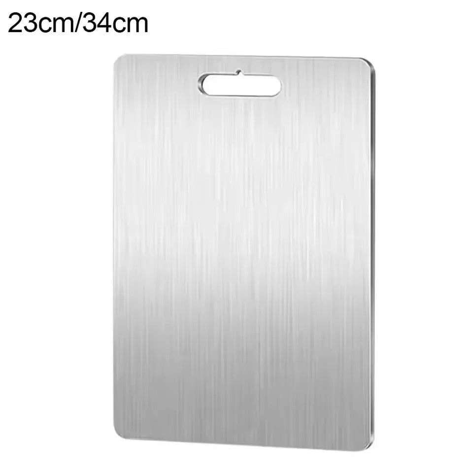 Planche à Découper en Titane & Inox 316 Double Face – L'Excellence Hygiénique en Cuisine