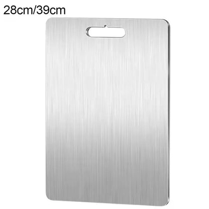 Planche à Découper en Titane & Inox 316 Double Face – L'Excellence Hygiénique en Cuisine
