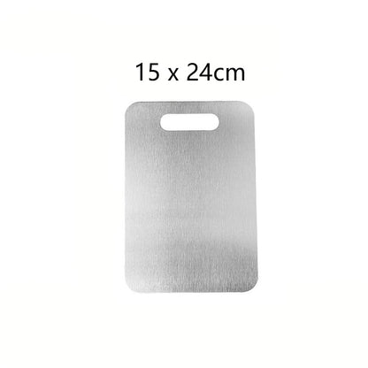 Planche à Découper en Titane & Inox 316 Double Face – L'Excellence Hygiénique en Cuisine