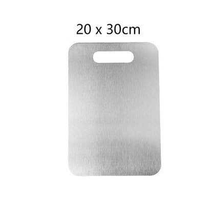 Planche à Découper en Titane & Inox 316 Double Face – L'Excellence Hygiénique en Cuisine